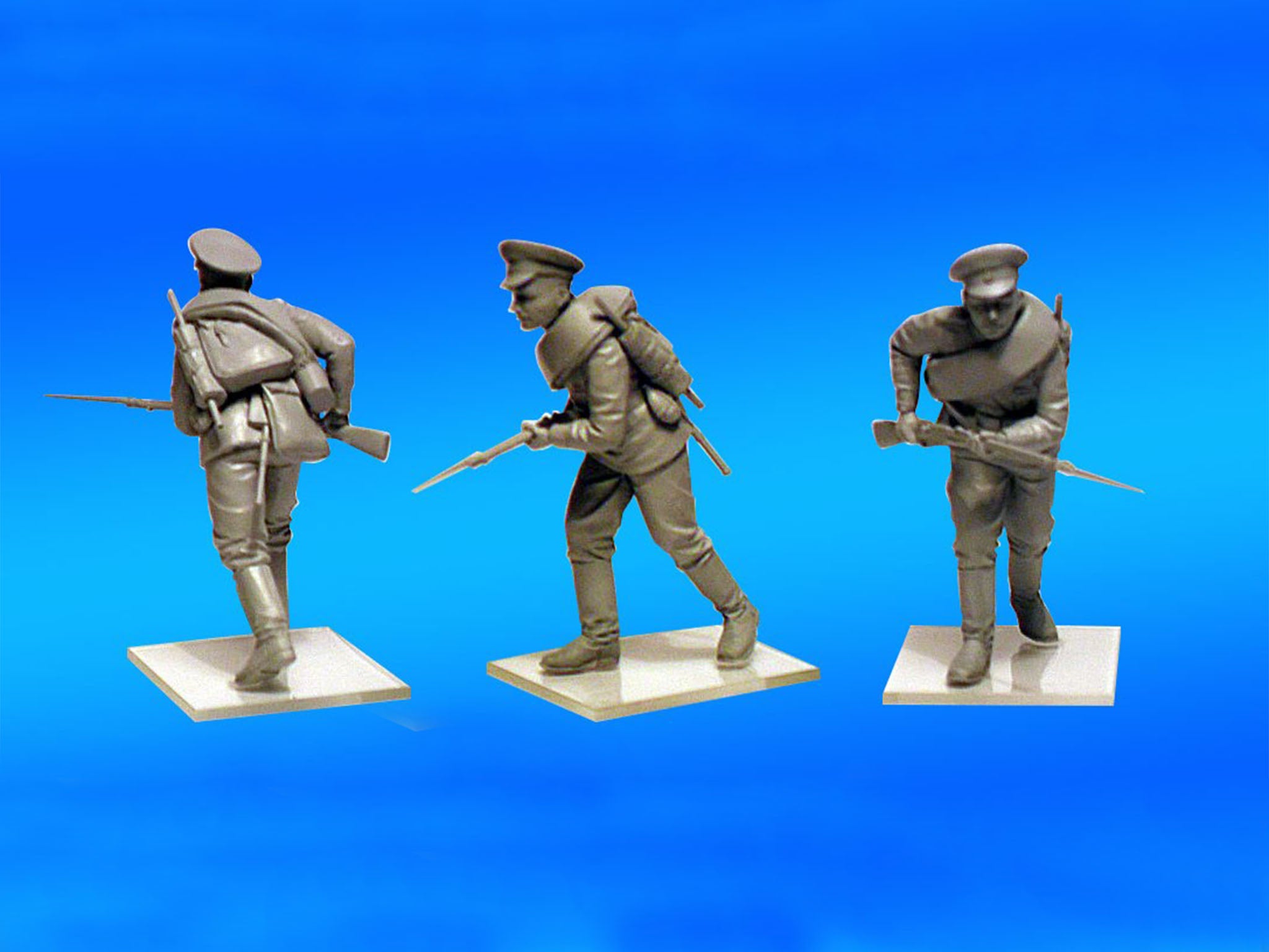 ICM 35677 Plastic model figures kit Scale 1:35 WWI Eastern European Infantry