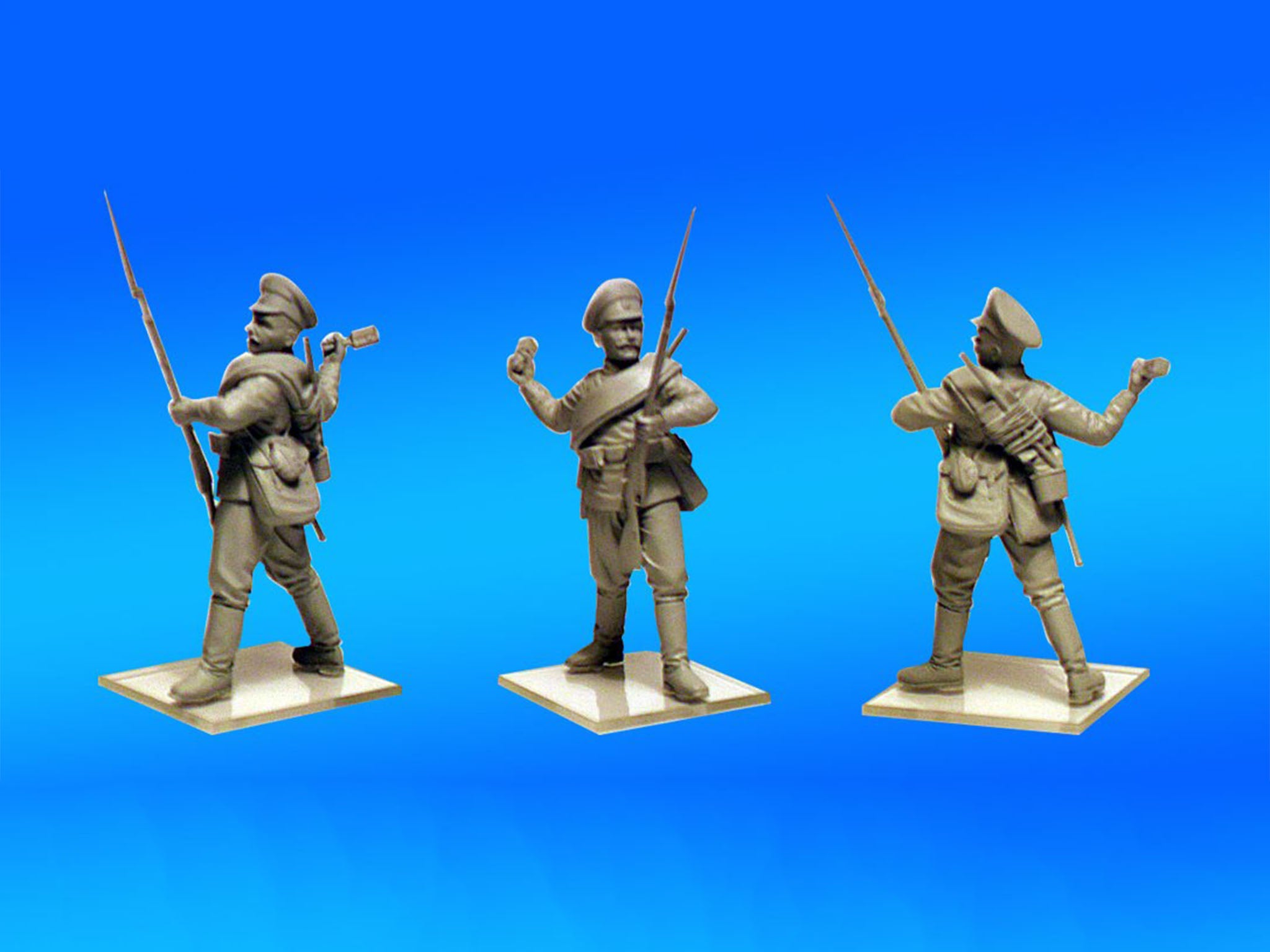 ICM 35677 Plastic model figures kit Scale 1:35 WWI Russian Infantry models kits