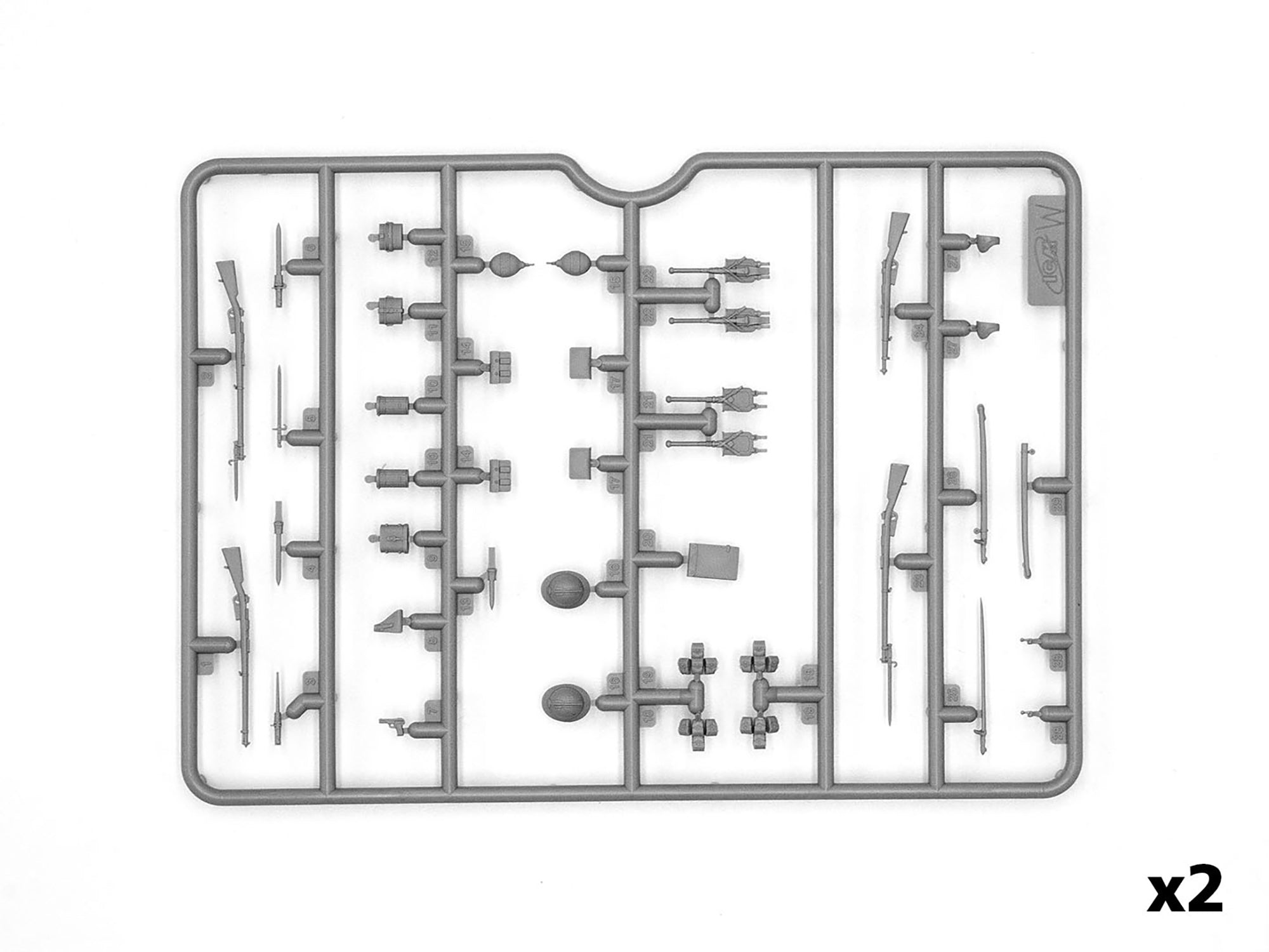 ICM 35680 Plastic model figures kit Scale 1:35 WWI Belgian Infantry - models kit