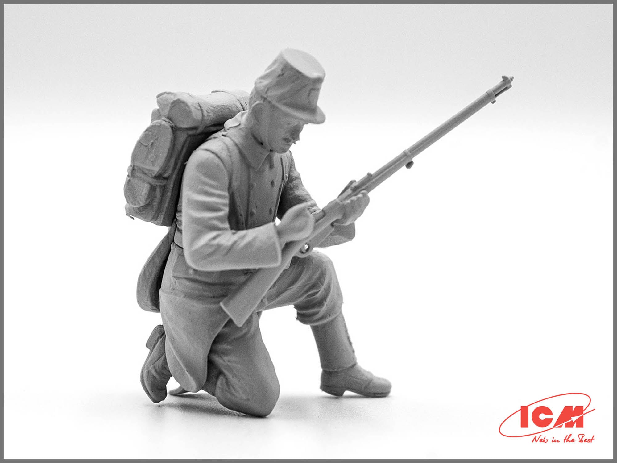 ICM 35680 Plastic model figures kit Scale 1:35 WWI Belgian Infantry - models kit