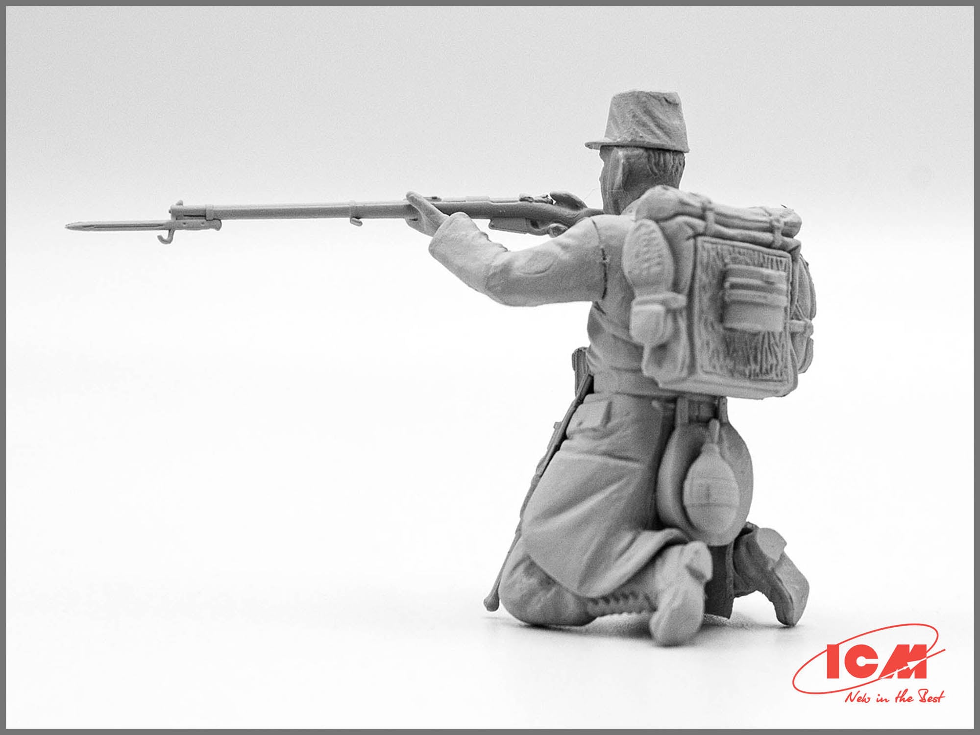 ICM 35680 Plastic model figures kit Scale 1:35 WWI Belgian Infantry - models kit