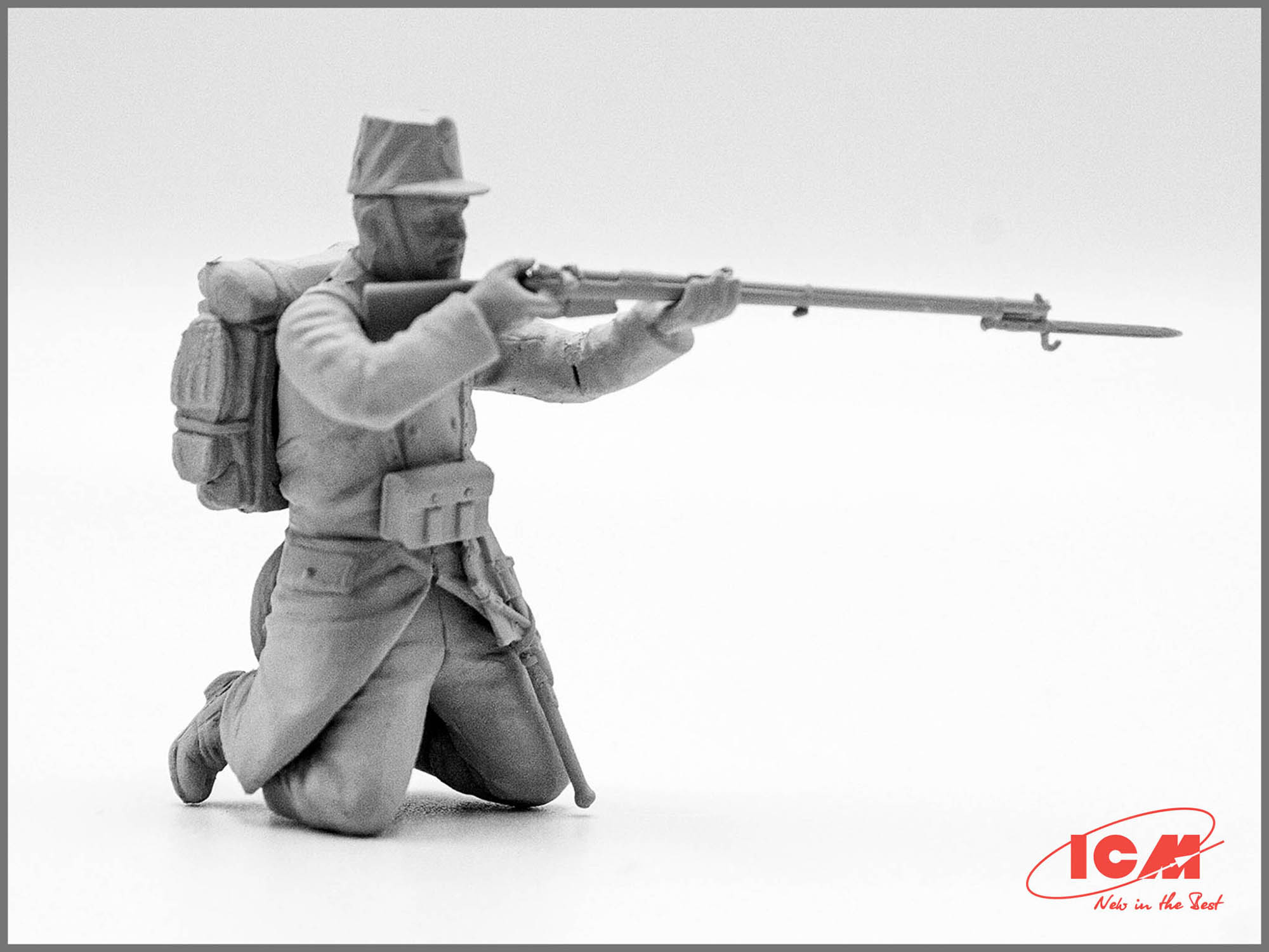 ICM 35680 Plastic model figures kit Scale 1:35 WWI Belgian Infantry - models kit