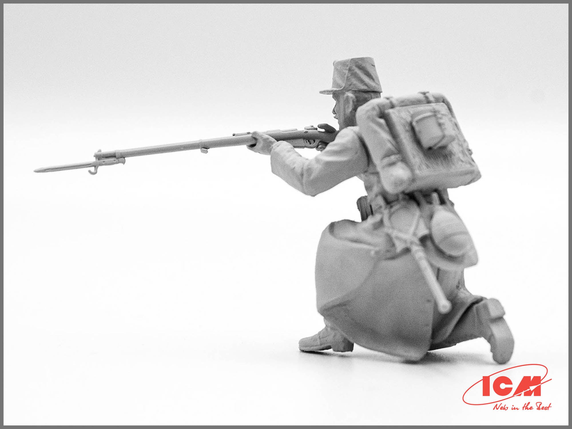 ICM 35680 Plastic model figures kit Scale 1:35 WWI Belgian Infantry - models kit