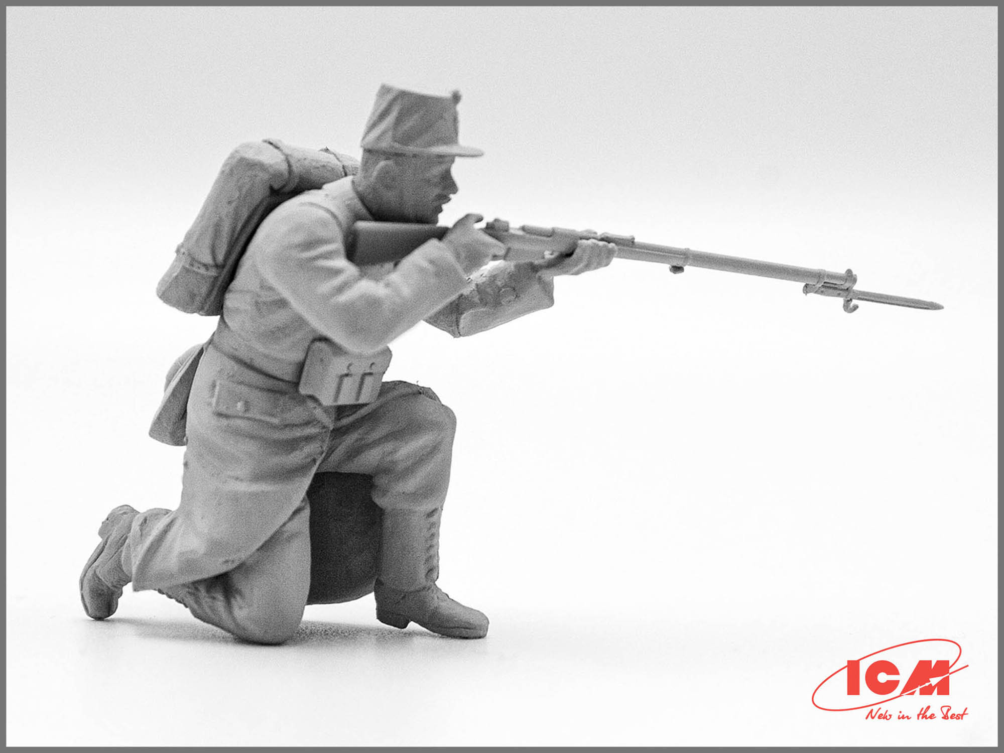 ICM 35680 Plastic model figures kit Scale 1:35 WWI Belgian Infantry - models kit