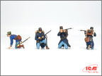 ICM 35680 Plastic model figures kit Scale 1:35 WWI Belgian Infantry - models kit