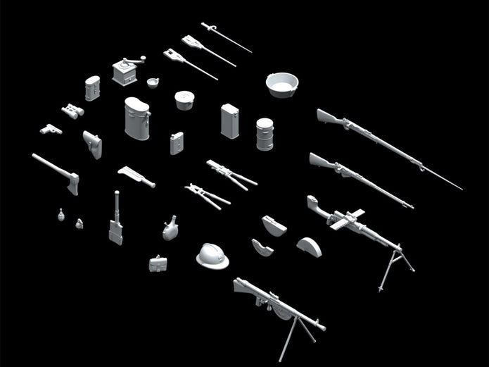 ICM 35681 Plastic model kit Scale 1:35 WWI French infantry weapon and equipment