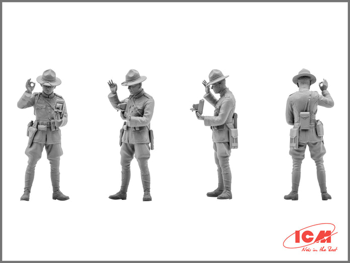 ICM 35689 Plastic model figures kit Scale 1:35 US Infantry (1917) modelling kit