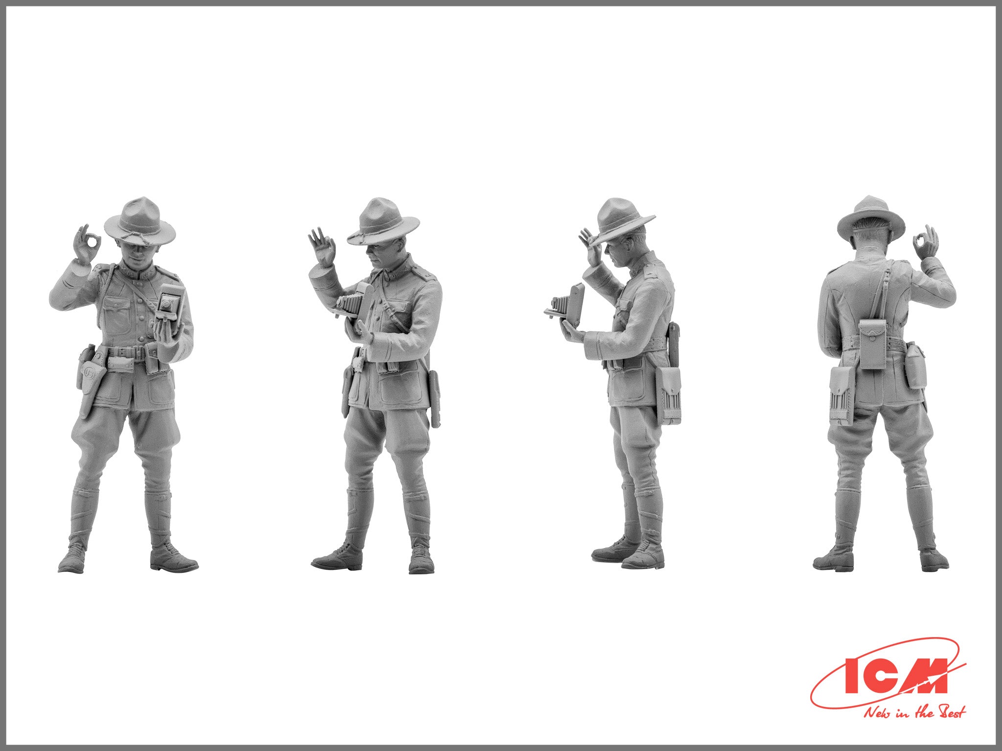 ICM 35689 Plastic model figures kit Scale 1:35 US Infantry (1917) modelling kit