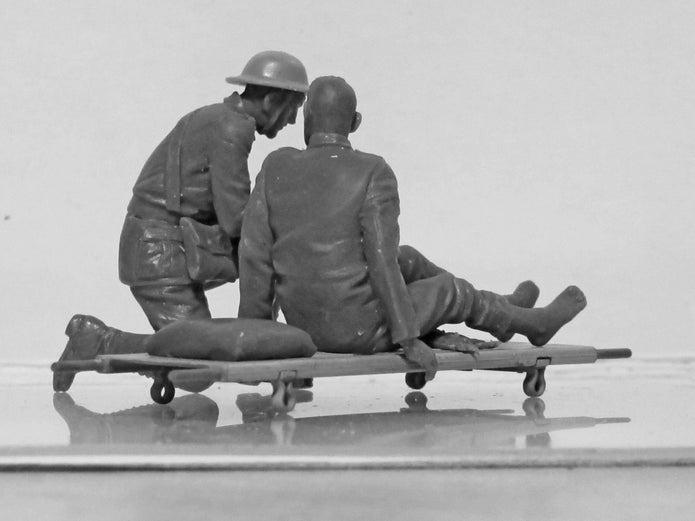 ICM 35694 Plastic model kit 1:35 WWI US medical personnel modelling plastic kits