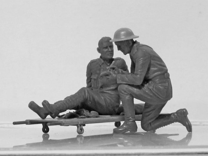 ICM 35694 Plastic model kit 1:35 WWI US medical personnel modelling plastic kits