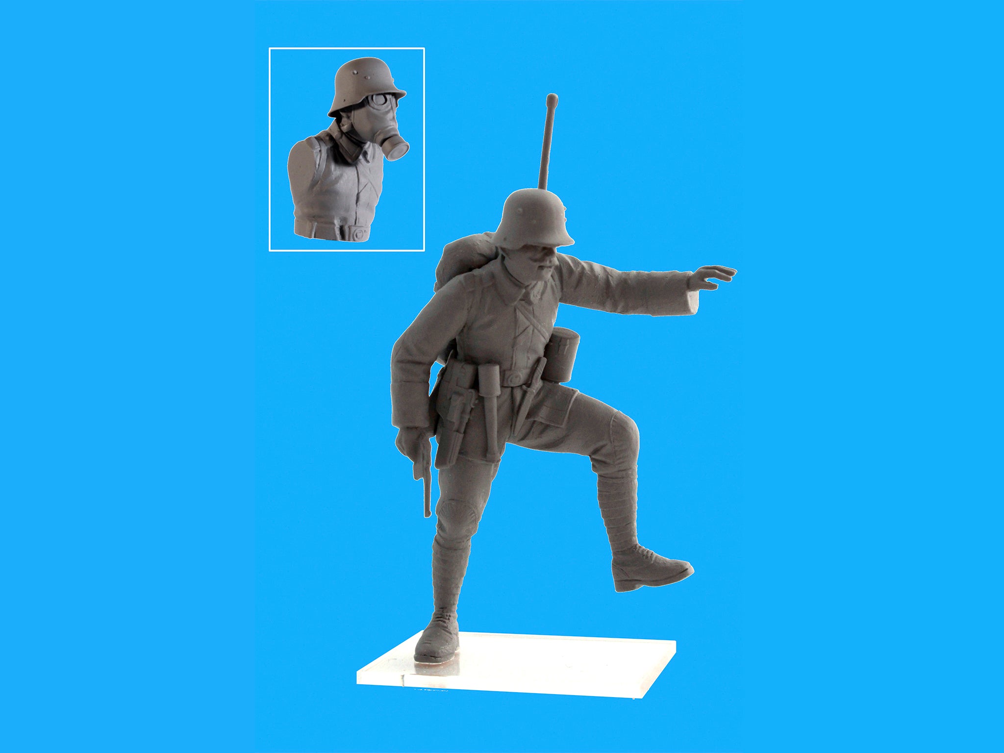 ICM 35695 Plastic model 1:35 German Infantry in Gas Masks modelling plastic kits