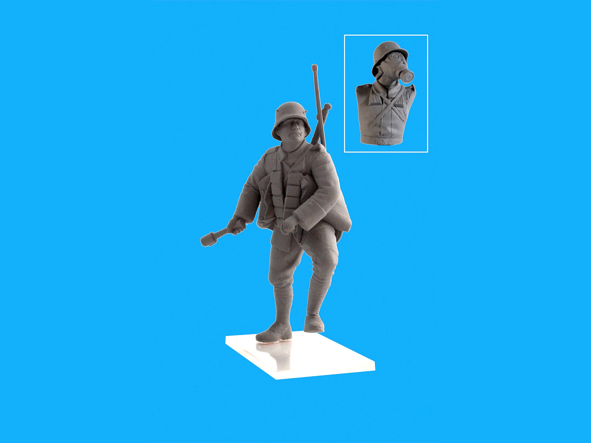 ICM 35695 Plastic model 1:35 German Infantry in Gas Masks modelling plastic kits