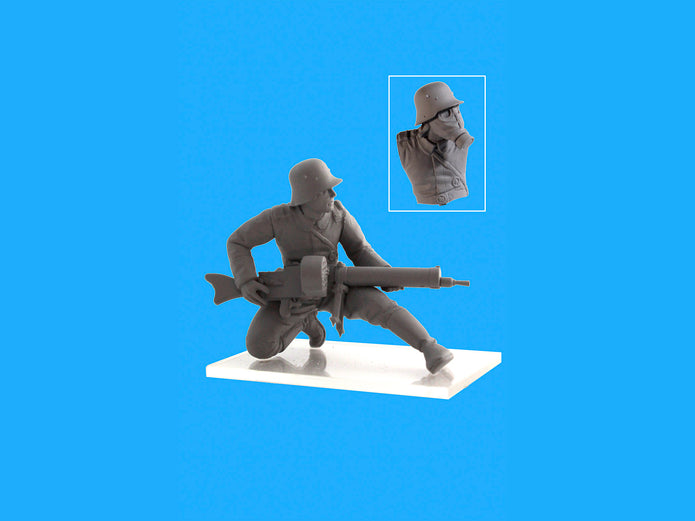 ICM 35695 Plastic model 1:35 German Infantry in Gas Masks modelling plastic kits