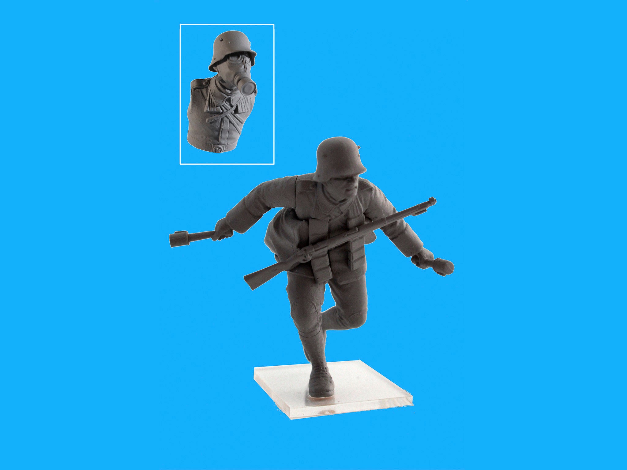 ICM 35695 Plastic model 1:35 German Infantry in Gas Masks modelling plastic kits