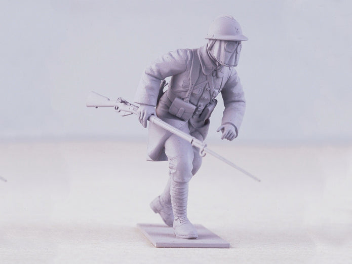 ICM 35696 Plastic model kit 1:35 French Infantry in Gas Masks (1916) (4 figures)