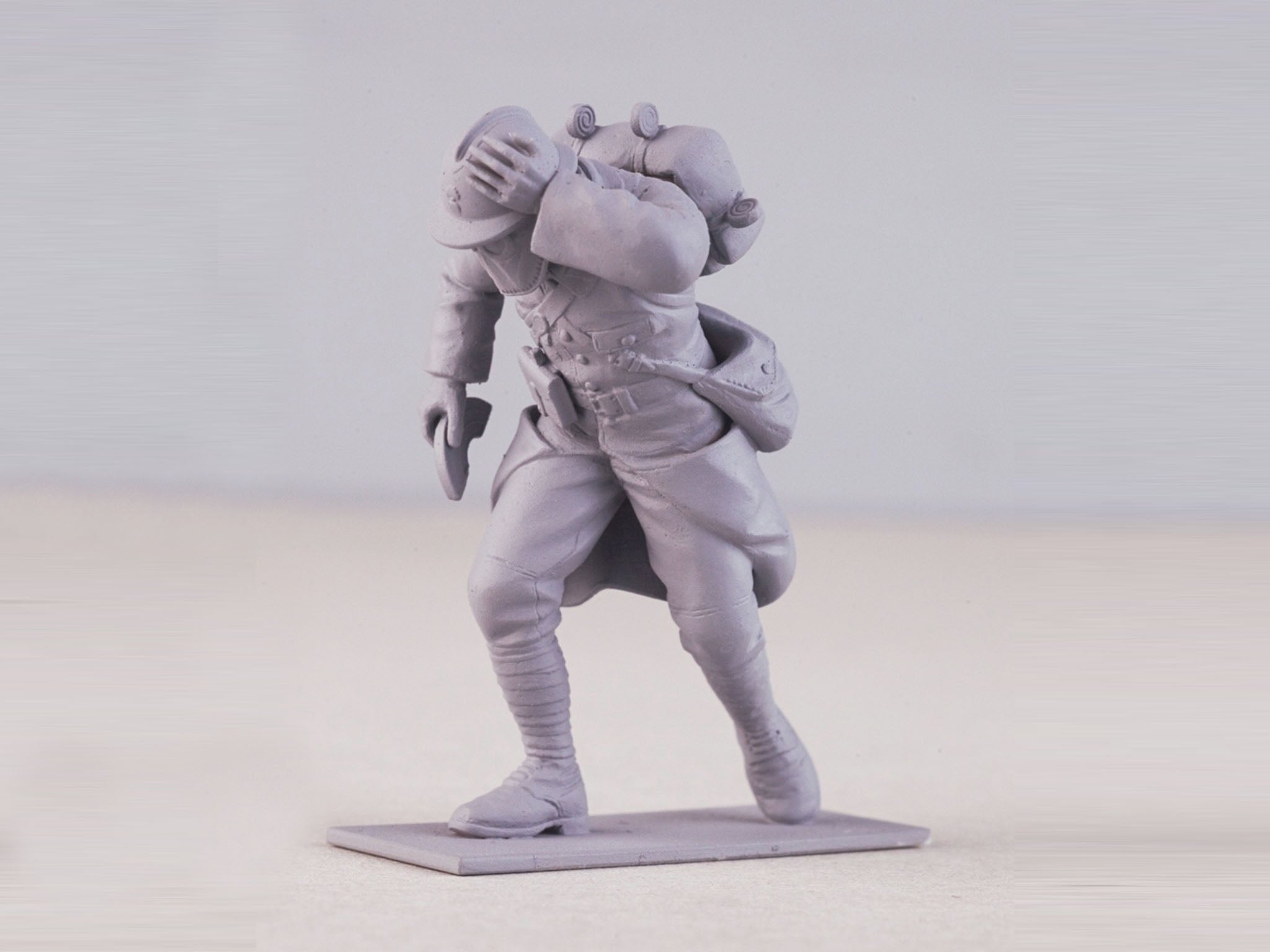 ICM 35696 Plastic model kit 1:35 French Infantry in Gas Masks (1916) (4 figures)