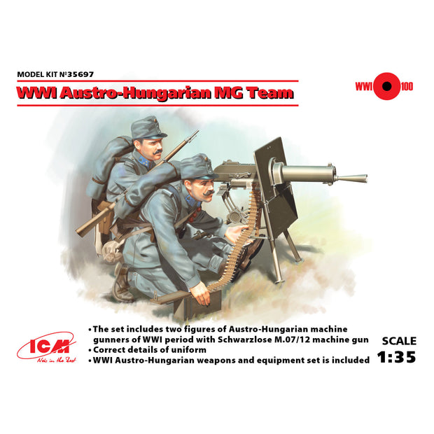 ICM 35697 Plastic model kit 1:35 French Infantry in Gas Masks (1916) (4 figures)