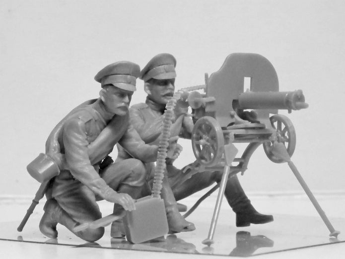 ICM 35698 Plastic model kit figures 1:35 Machine-gun calculation of RIA, WWІ