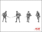 ICM 35703 Plastic model kit Scale 1:35 British infantry in gas masks (1917), WWІ