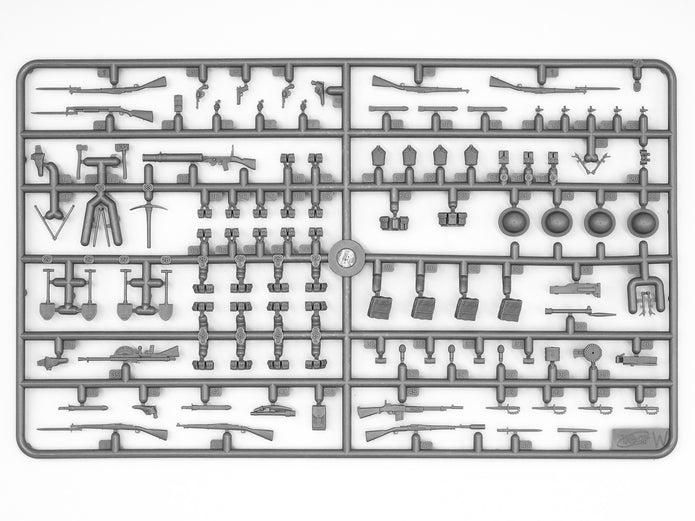 ICM 35704 Plastic model figures kit Scale 1:35 US Infantry in Gas Masks (1918)