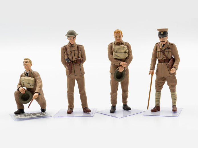 ICM 35708 Plastic model Tank kit Scale 1:35 WWI British Tank Crew (4 figures)