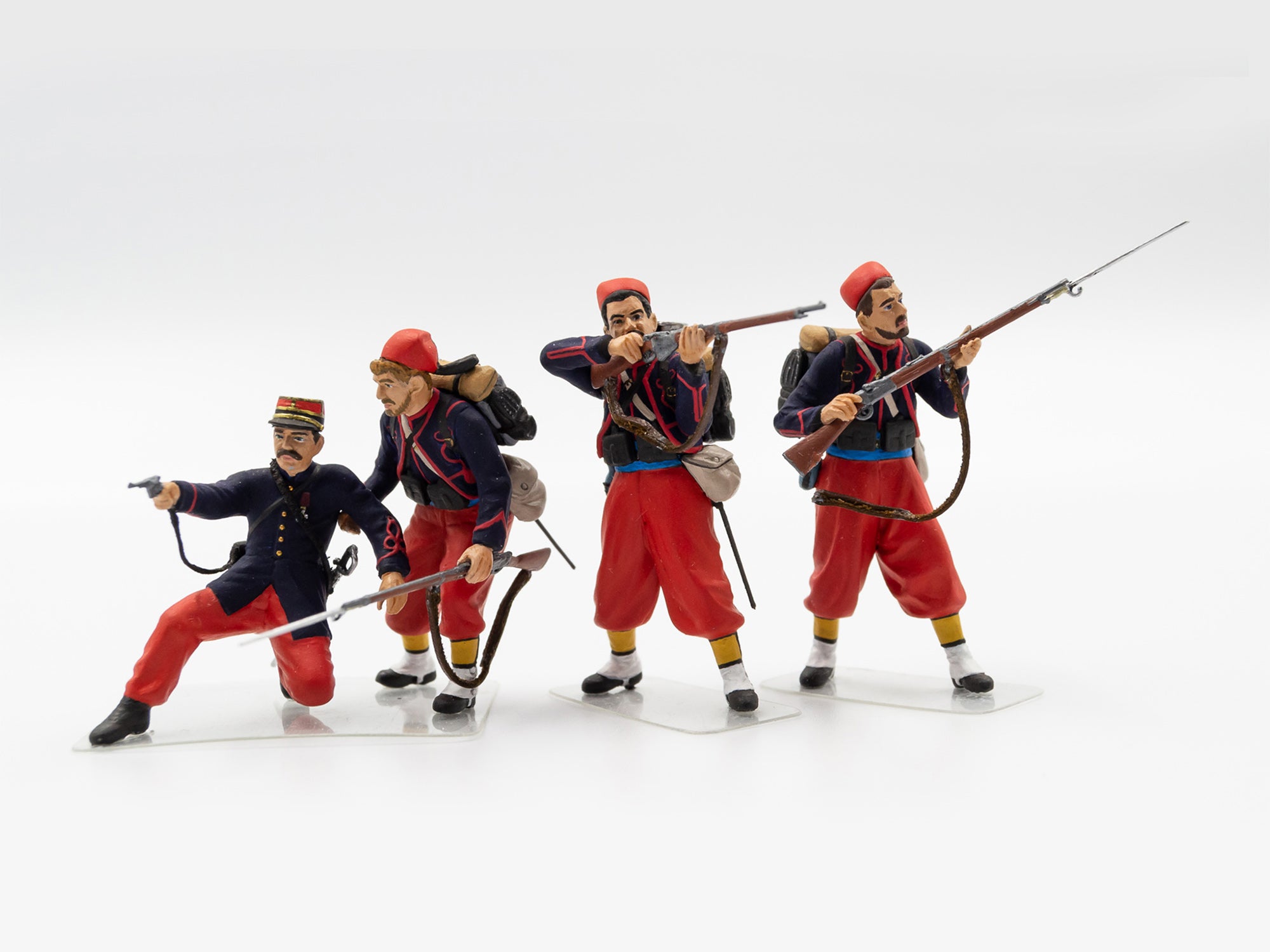 ICM 35709 Plastic model kit figures Scale 1:35 French Zouaves (1914) (4 figures)