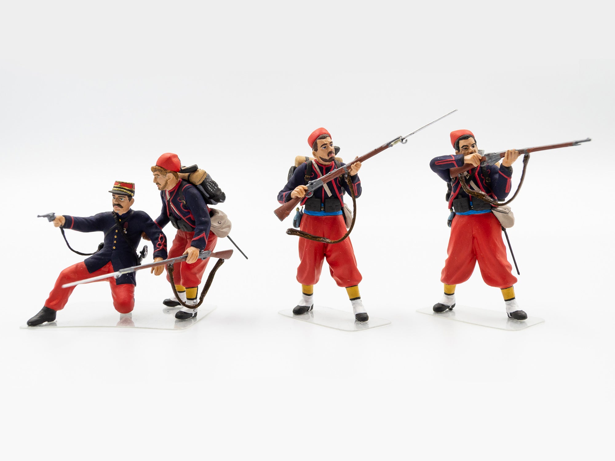 ICM 35709 Plastic model kit figures Scale 1:35 French Zouaves (1914) (4 figures)