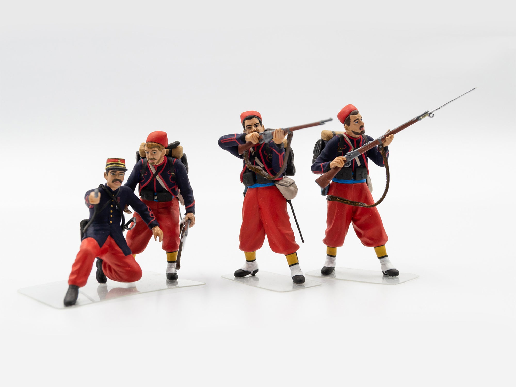 ICM 35709 Plastic model kit figures Scale 1:35 French Zouaves (1914) (4 figures)