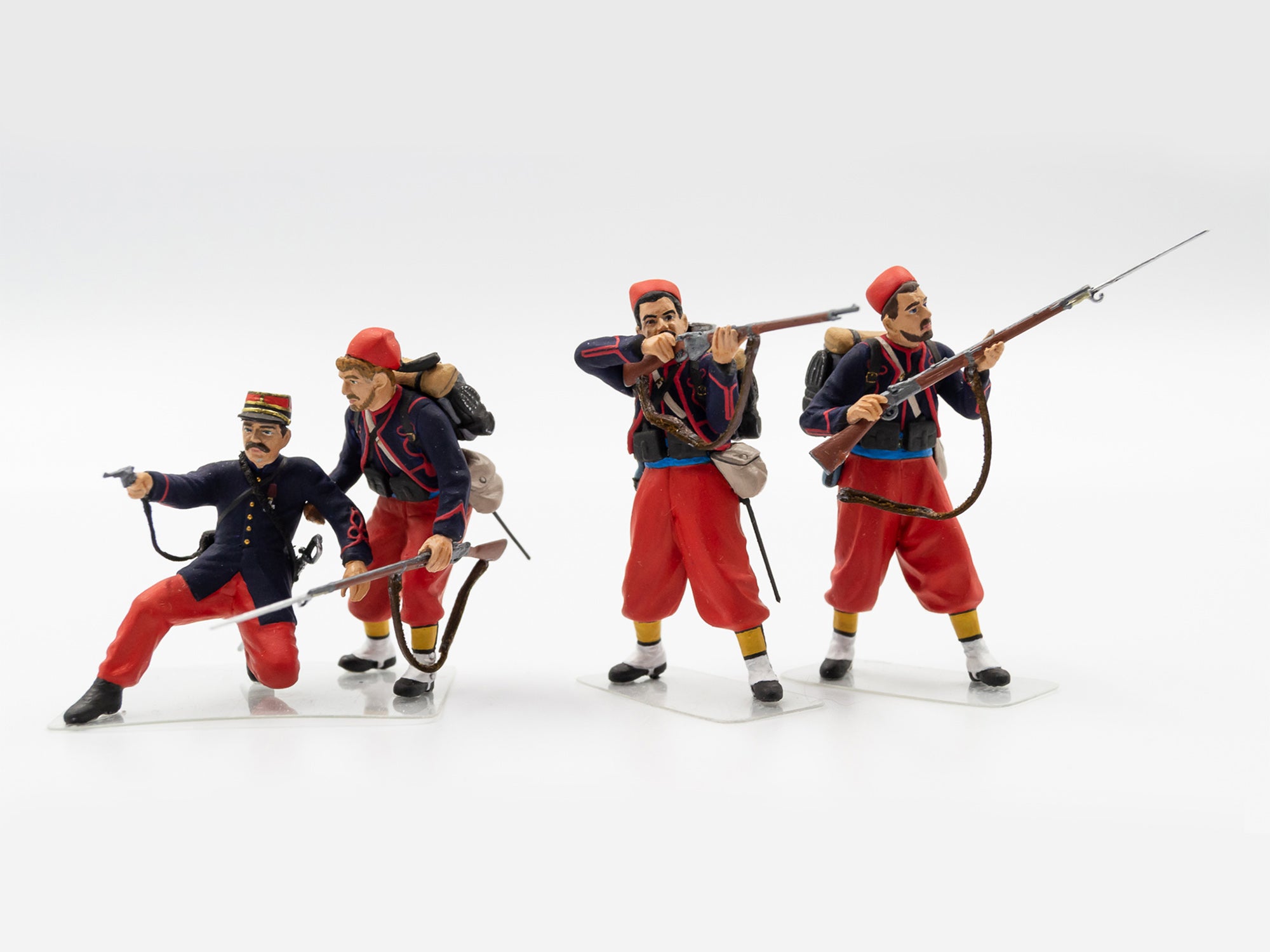 ICM 35709 Plastic model kit figures Scale 1:35 French Zouaves (1914) (4 figures)