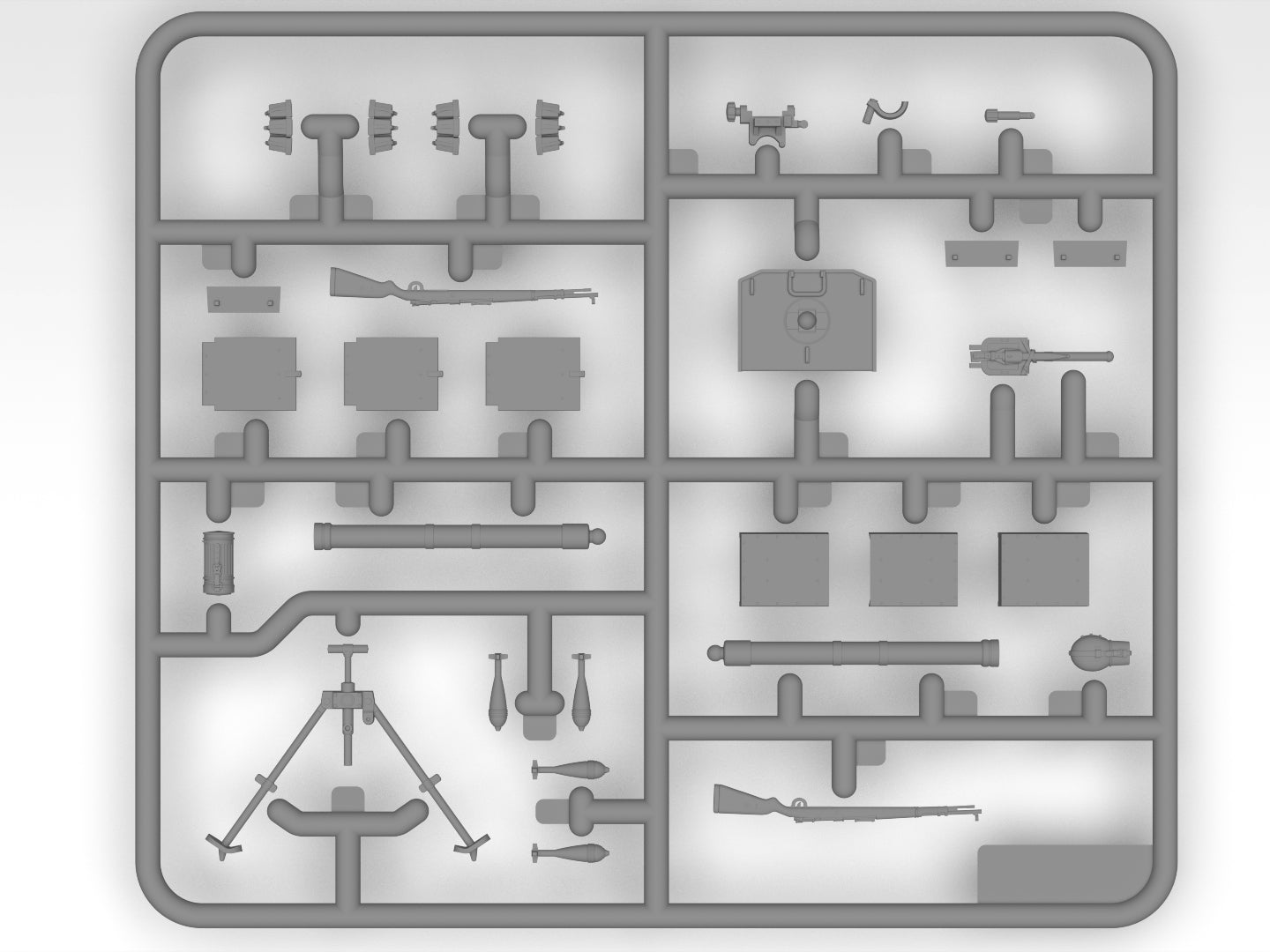 ICM 35716 Plastic model kit Scale 1:35 sGr.W.34 WWII German mortar modelling kit