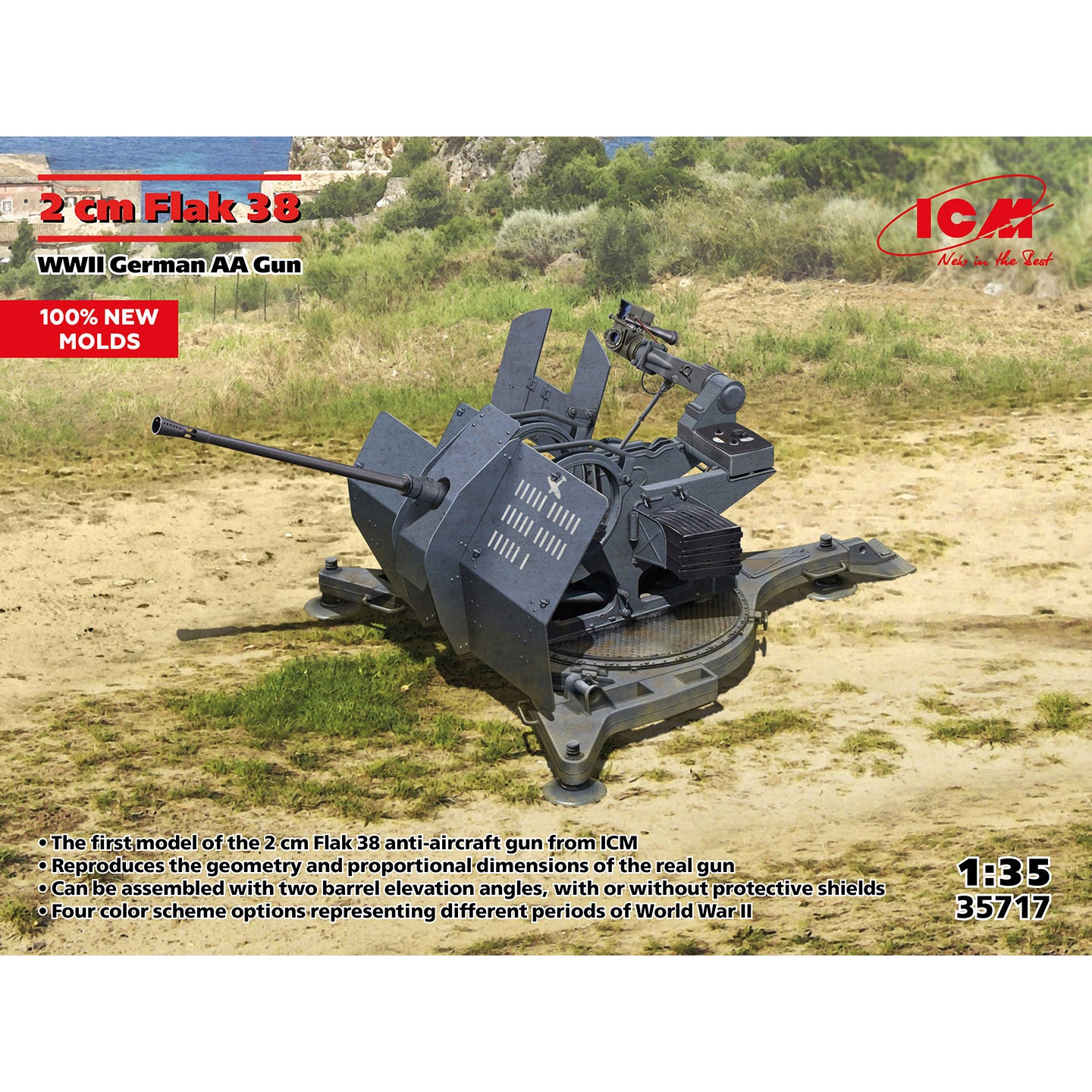 Soviet Army Servicemen (1979-1991) 5 figures Scale 1:35 ICM35717 Plastic Model Weapon Kit