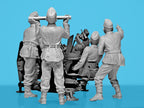 2 cm Flak 38 with Crew Scale 1:35 ICM35718 Plastic Model Figures Kit
