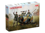 2 cm Flak 38 with Crew Scale 1:35 ICM35718 Plastic Model Figures Kit