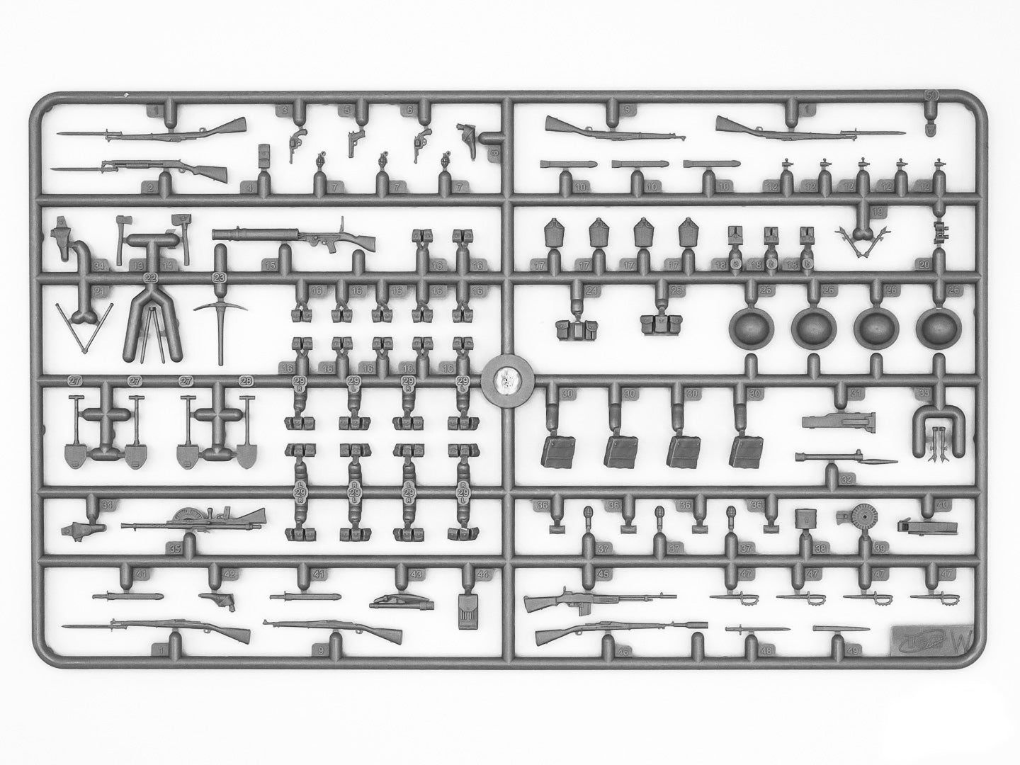 ICM 35720 Plastic model kit figures Scale 1:35 Brewster Body Shield US Infantry
