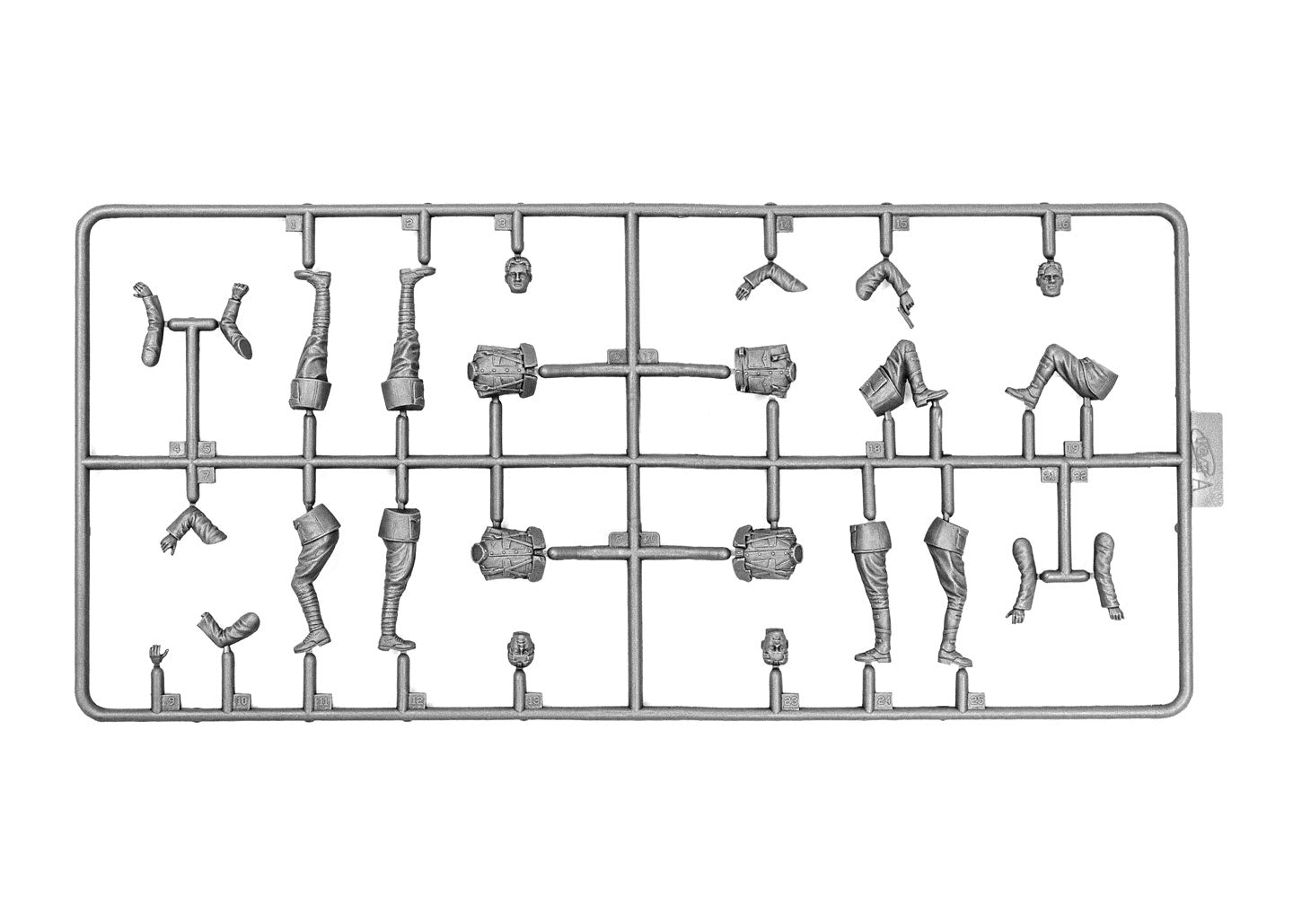 ICM 35720 Plastic model kit figures Scale 1:35 Brewster Body Shield US Infantry