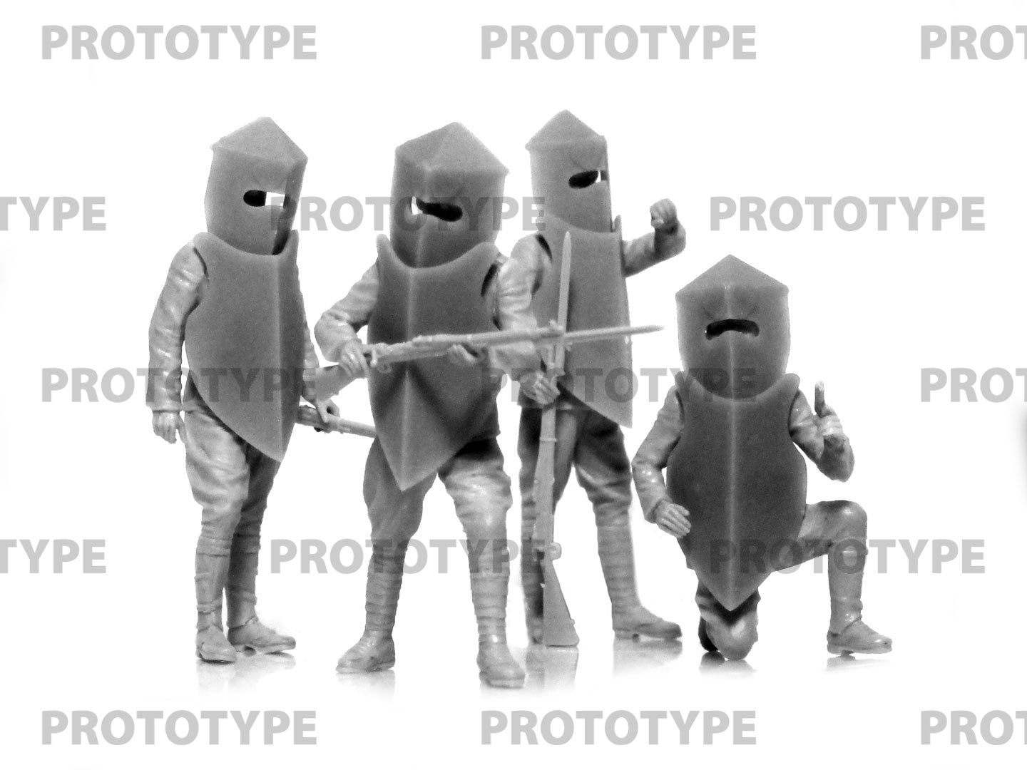 ICM 35720 Plastic model kit figures Scale 1:35 Brewster Body Shield US Infantry