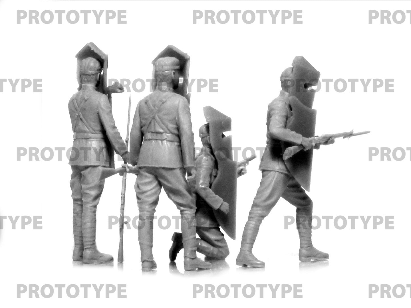 ICM 35720 Plastic model kit figures Scale 1:35 Brewster Body Shield US Infantry