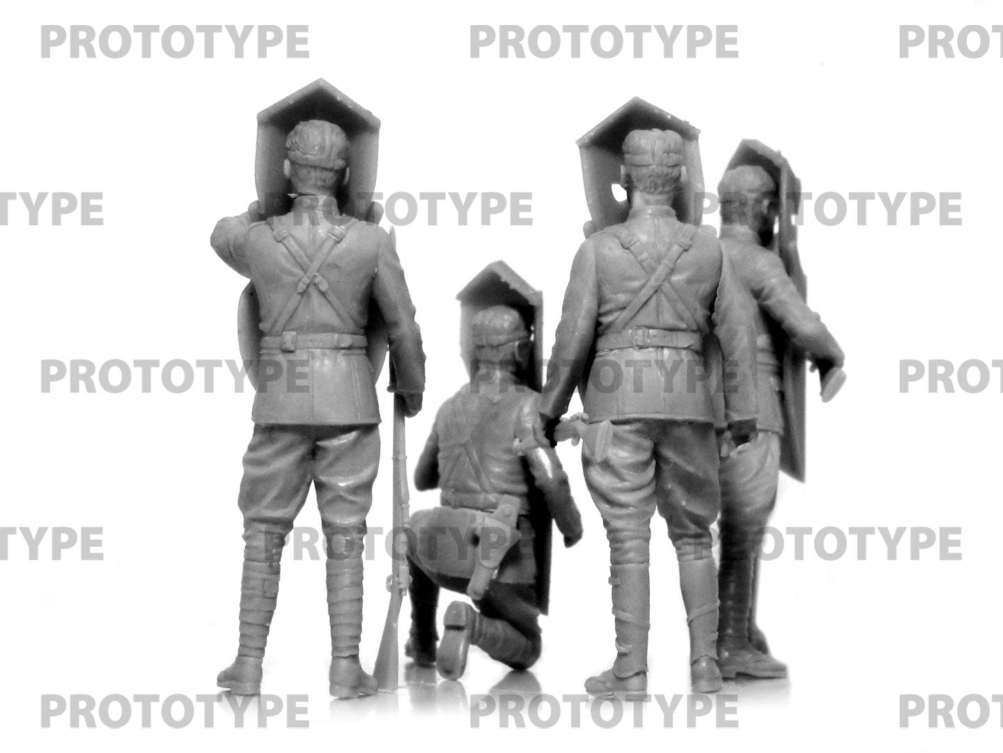 ICM 35720 Plastic model kit figures Scale 1:35 Brewster Body Shield US Infantry