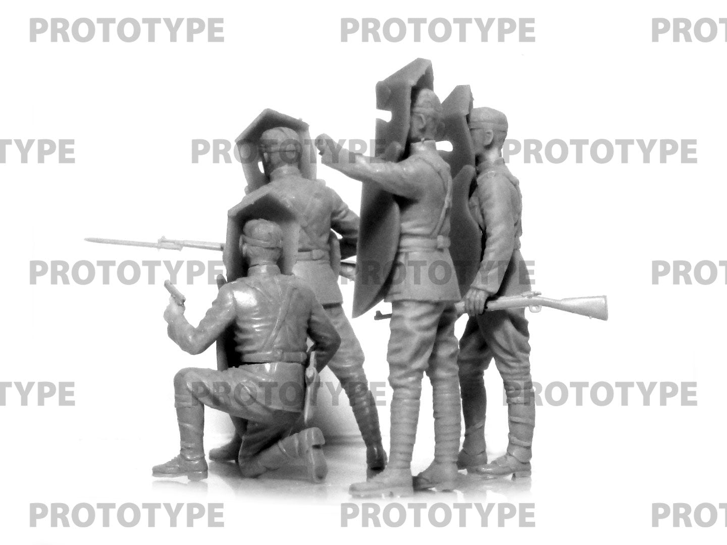 ICM 35720 Plastic model kit figures Scale 1:35 Brewster Body Shield US Infantry