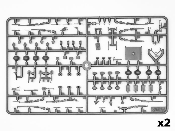 ICM 35721 Plastic model kit figures Scale 1:35 Italian infantry in armor WWI