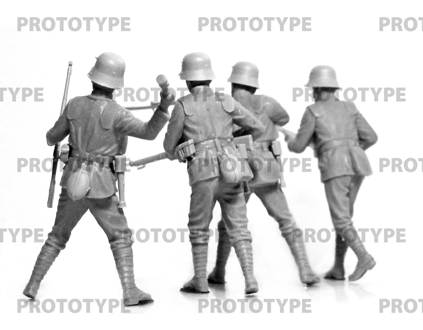 ICM 35722 Plastic model kit figures Scale 1:35 WWI German Infantry in armor