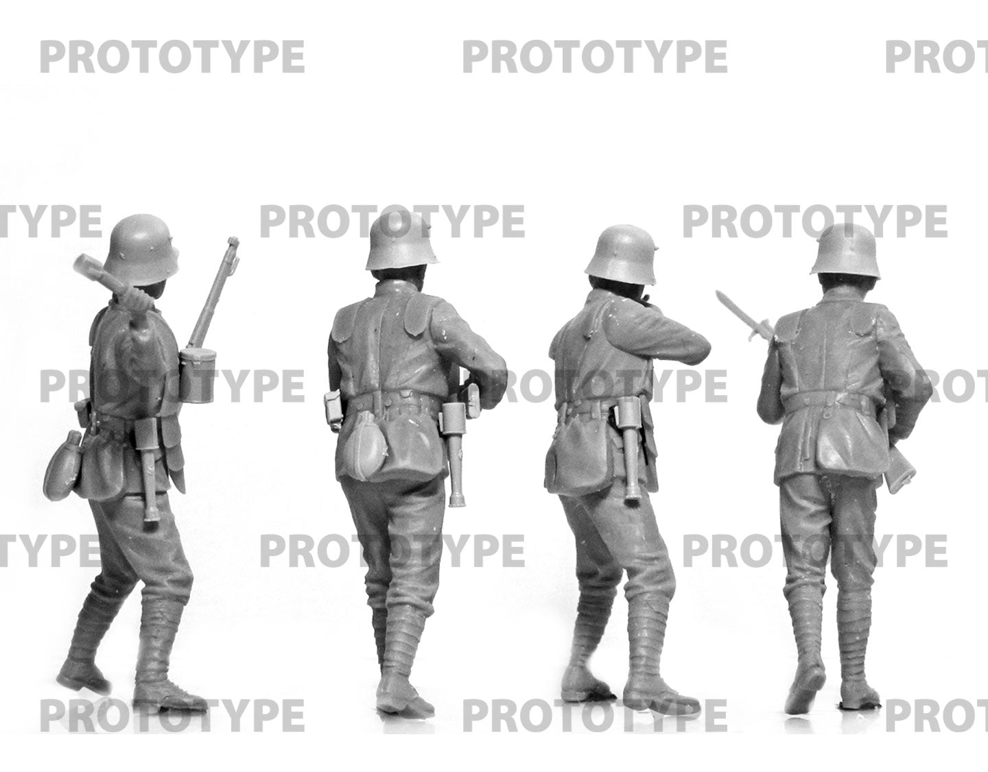 ICM 35722 Plastic model kit figures Scale 1:35 WWI German Infantry in armor