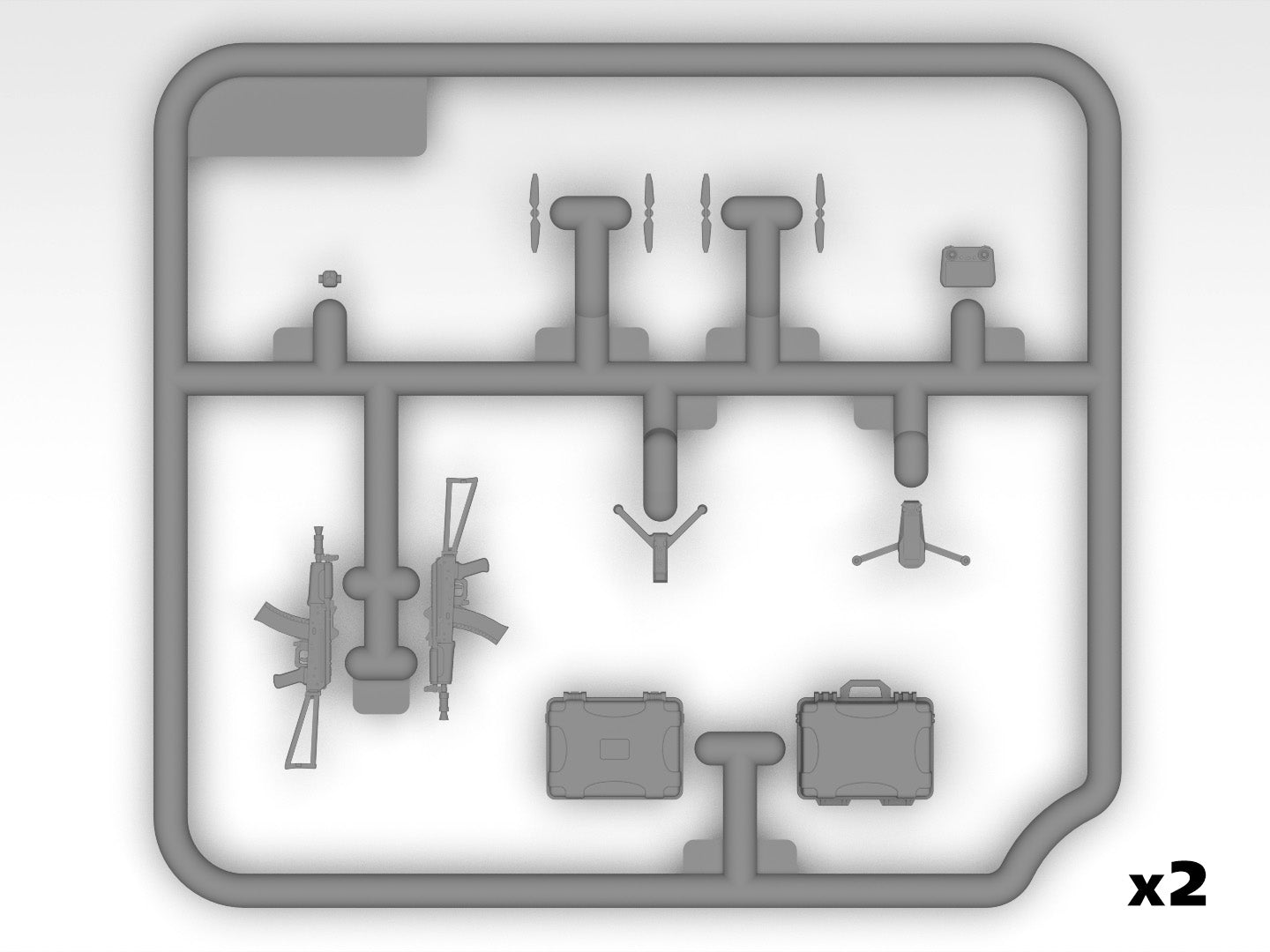 Infantry weapons and chevrons. Armed Forces of Ukraine Scale Model 1:35 ICM35749