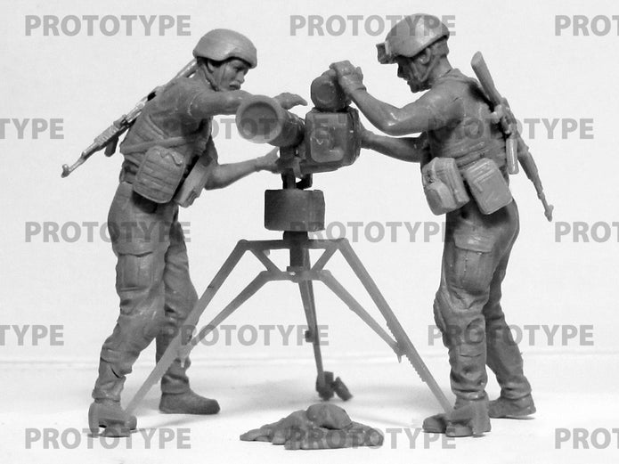 ICM 35750 model 1:35 Ukrainian soldiers with Anti-Tank Guided Missile Stugna-P