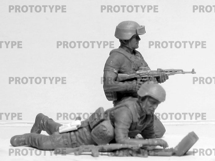 ICM 35750 model 1:35 Ukrainian soldiers with Anti-Tank Guided Missile Stugna-P