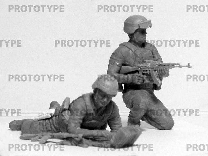ICM 35750 model 1:35 Ukrainian soldiers with Anti-Tank Guided Missile Stugna-P