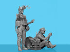 War has no gender-Female servicemen Armed Forces of Ukraine ICM35755 Scale 1:35