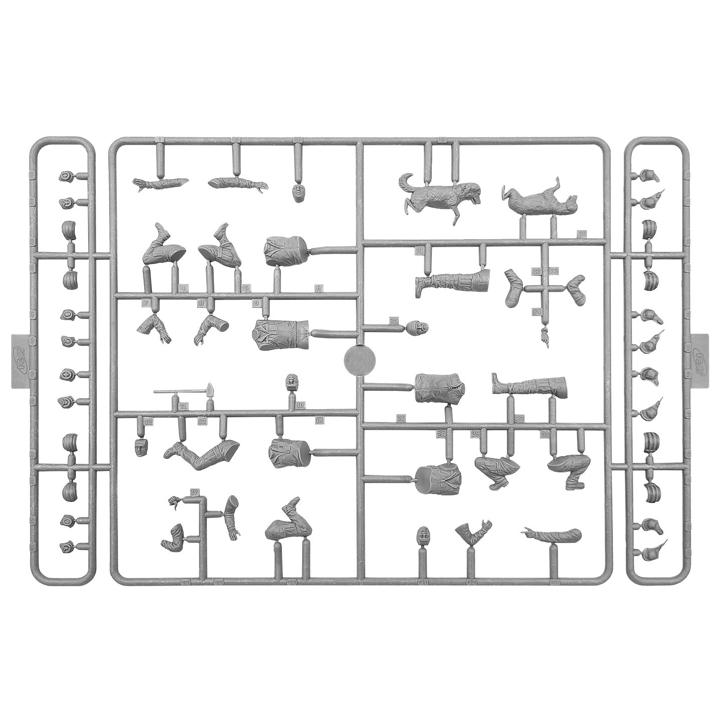 Tank Crew of the Armed Forces of Ukraine Plastic Model Kit Figures 1:35 ICM35756