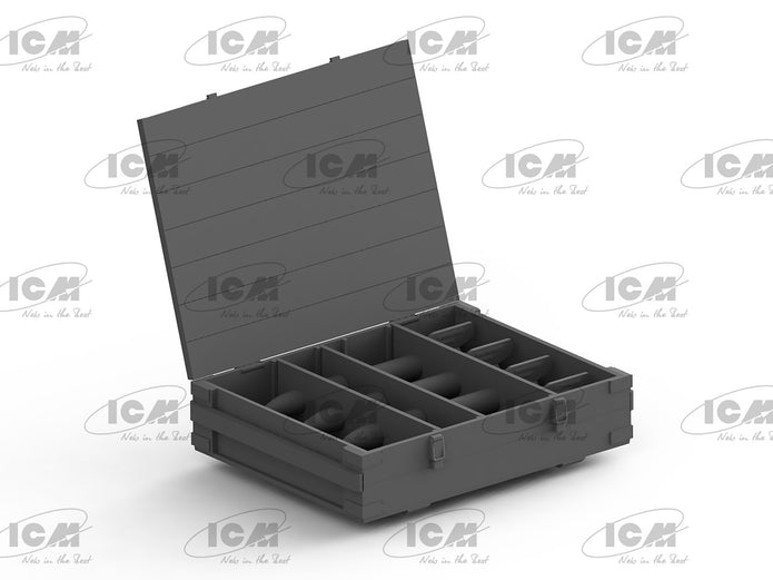 ICM 35795 Plastic model kit Scale 1:35 RS-132 Ammunition Boxes - kits models