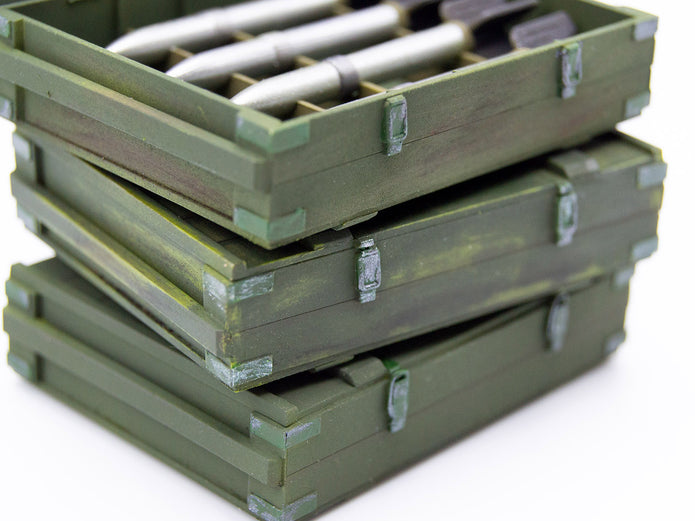 ICM 35795 Plastic model kit Scale 1:35 RS-132 Ammunition Boxes - kits models